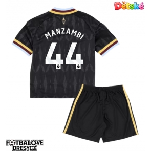 Aston Villa Johan Manzambi #44 Dětské Venkovní dres komplet 2026-27 Krátký Rukáv (+ trenýrky)